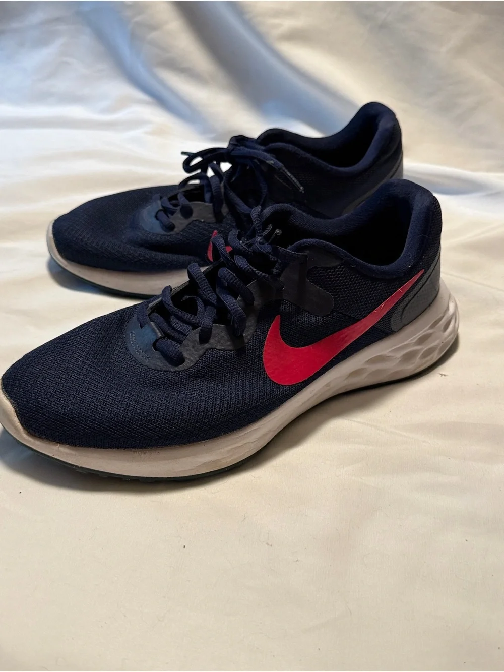Nike Revolution 6 Next Nature Navy Pink Running Shoes Women's 10